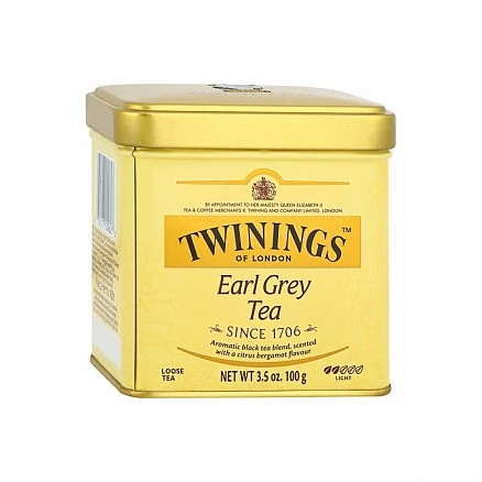 Чай Twinings Earl Grey черный среднелистовой с ароматом бергамота 100 г